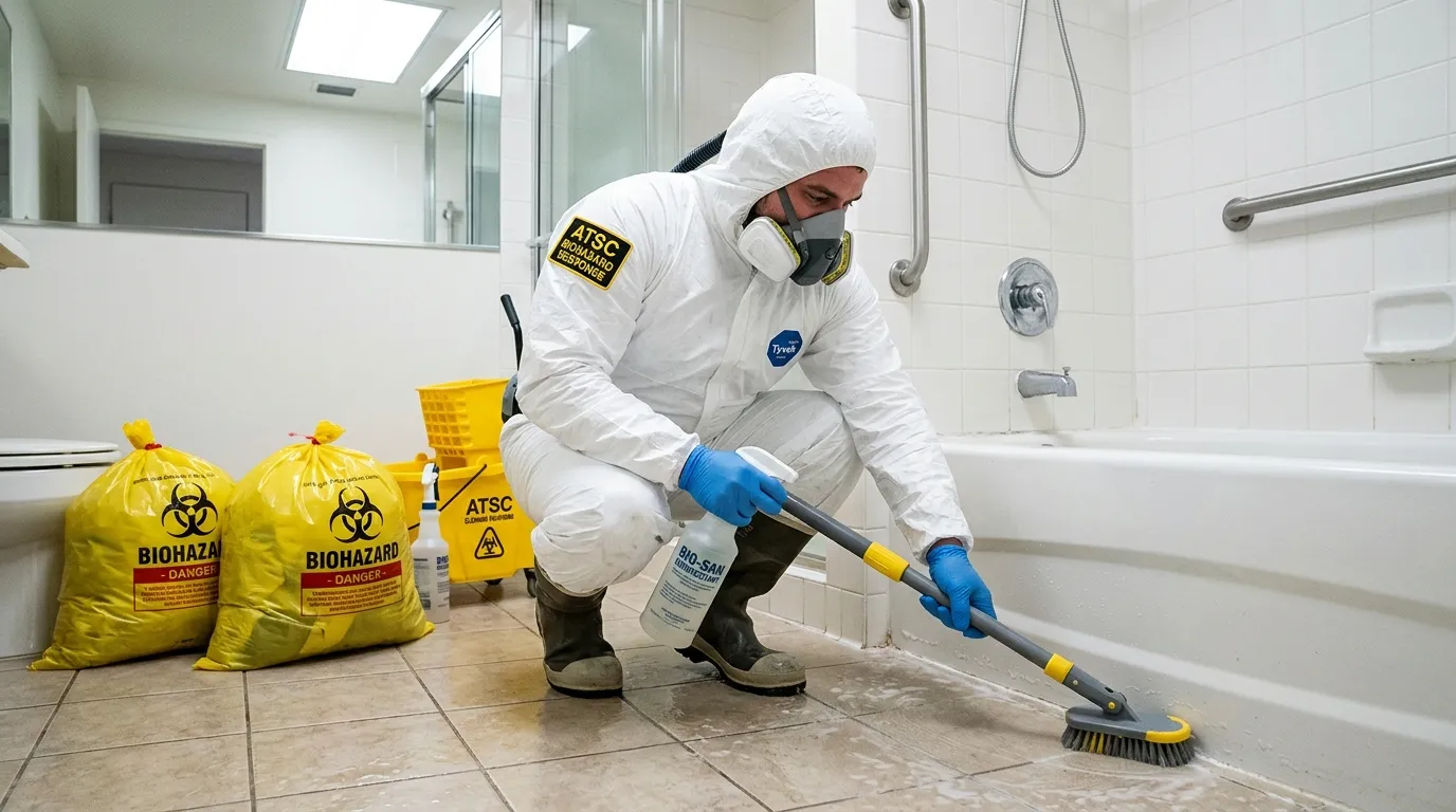 Decontamination equipment deployed for Blood Cleanup in North Madison